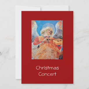 CARTES POUR FÊTES ANNUELLES ANGE DE NOËL MUSICAL
