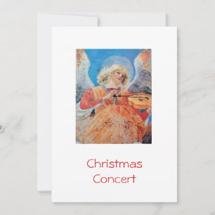 CARTES POUR FÊTES ANNUELLES ANGE DE NOËL MUSICAL