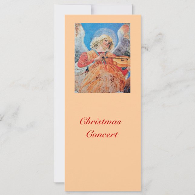 CARTES POUR FÊTES ANNUELLES ANGE DE NOËL MUSICAL (Devant)