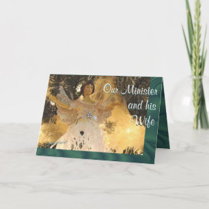 Cartes Pour Fêtes Annuelles Ange de Noël sur la personnaliser turquoise toute