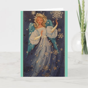 Cartes Pour Fêtes Annuelles Ange de Noël Vintage