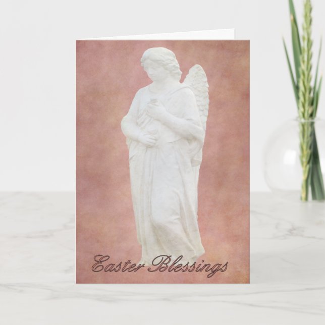 Cartes Pour Fêtes Annuelles Ange de Pâques (Devant)