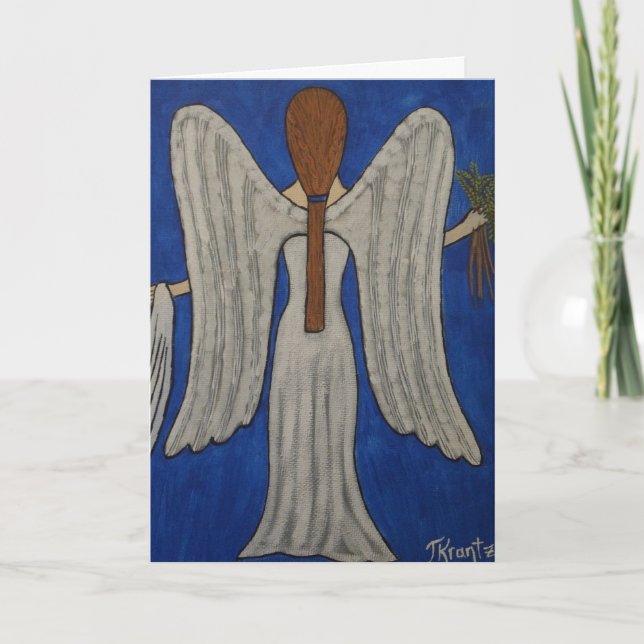 Cartes Pour Fêtes Annuelles Ange de saule (Devant)