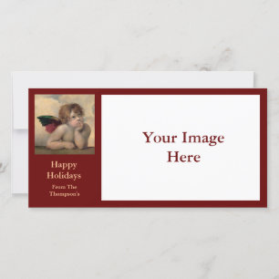 Cartes Pour Fêtes Annuelles Ange de Sistine Madonna par Raphael