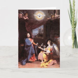 CARTES POUR FÊTES ANNUELLES ANGE DE VIRGIN ET D'ANNONCIATION