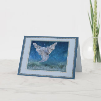 Cartes Pour Fêtes Annuelles Ange en cristal (équilibre de cadre)