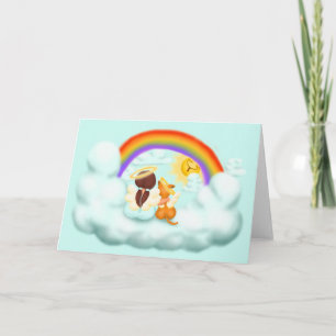 Cartes Pour Fêtes Annuelles Ange et chien