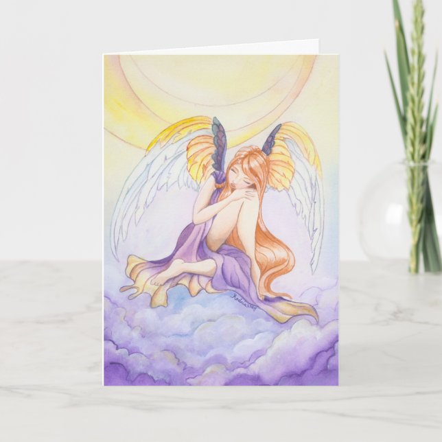 Cartes Pour Fêtes Annuelles Ange gardien (Devant)