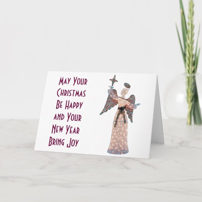 CARTES POUR FÊTES ANNUELLES ANGE LUISELLE ENVOIE SES VŒUX POUR LES FÊTES (Devant)