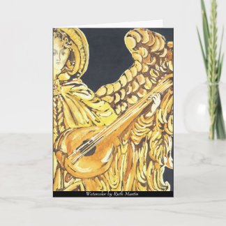 Cartes Pour Fêtes Annuelles Ange musical de Noël