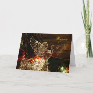 Cartes Pour Fêtes Annuelles Ange noël, Rejoice -