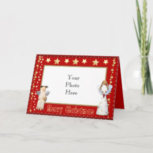 Cartes Pour Fêtes Annuelles Ange Photo Noël