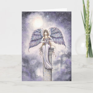 Cartes Pour Fêtes Annuelles Ange tenant une étoile Fantaisie artistique par Mo