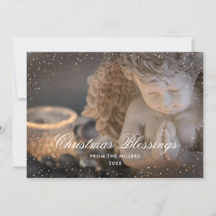 Cartes Pour Fêtes Annuelles Angel Christian Christmas Winter Holiday Cards