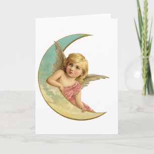 Cartes Pour Fêtes Annuelles Angel Moon