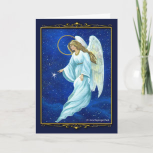 Cartes Pour Fêtes Annuelles Angel Nocturne