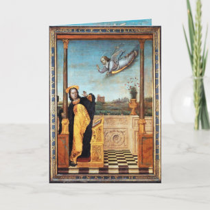 CARTES POUR FÊTES ANNUELLES ANGÉLE ANNONCIÉ ET VIERGE
