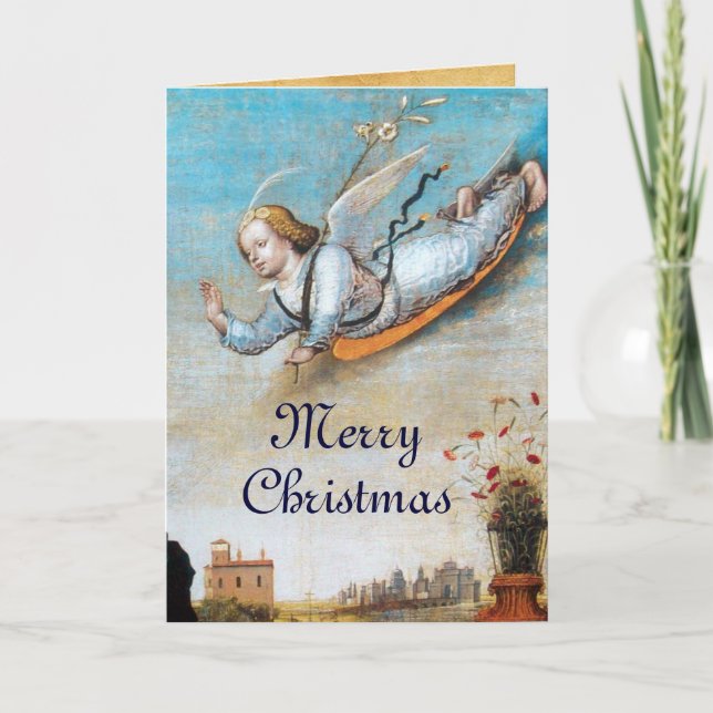 CARTES POUR FÊTES ANNUELLES ANGÉLE ANNONCIÉ ET VIERGE (Devant)