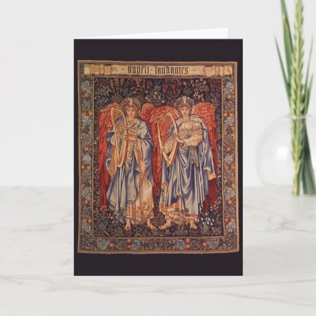 Cartes Pour Fêtes Annuelles Angeli Laudantes par Sir Edward Coley Burne Jones (Devant)
