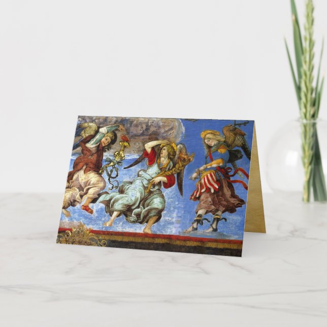 Cartes Pour Fêtes Annuelles Angels de l'Assomption et l'Annonciation par Lippi (Devant)