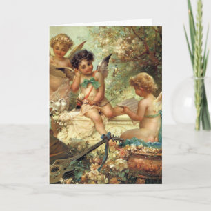Cartes Pour Fêtes Annuelles Angels de musique de Zatzka, Pâques victoriennes V
