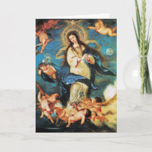Cartes Pour Fêtes Annuelles Angels et Immaculée Conception de la Vierge