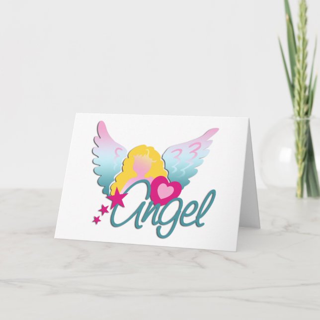 Cartes Pour Fêtes Annuelles Angels Love (Devant)