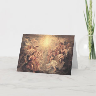 Cartes Pour Fêtes Annuelles Angels que nous avons entendu en haut - anglais