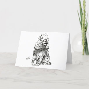 Cartes Pour Fêtes Annuelles Anglais Cocker Spaniel
