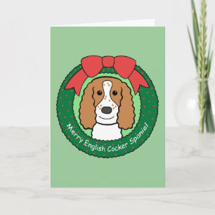Cartes Pour Fêtes Annuelles Anglais Cocker Spaniel Christmas