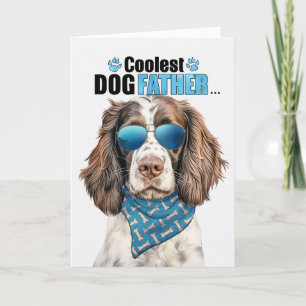 Cartes Pour Fêtes Annuelles Anglais Springer Chien Coolest Papa Fête des pères