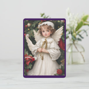 Cartes Pour Fêtes Annuelles Angle de Noël victorien vintage