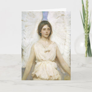 Cartes Pour Fêtes Annuelles Angle de Noël victorien vintage par Abbott Thayer
