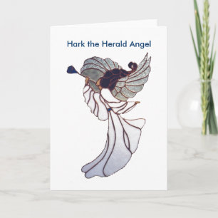 Cartes Pour Fêtes Annuelles Angle en verre tendu - Trumpet bleu