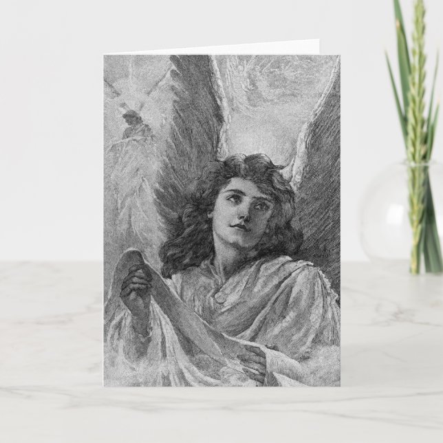 Cartes Pour Fêtes Annuelles Angle vintage (Devant)