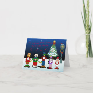 Cartes Pour Fêtes Annuelles Animal Friends Choir Christmas Cards