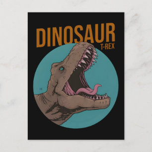 Cartes Pour Fêtes Annuelles Animation de dinosaure, animation de T-Rex