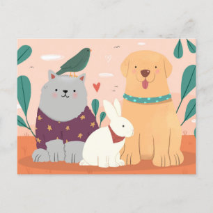 Cartes Pour Fêtes Annuelles Animaux