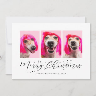 Cartes Pour Fêtes Annuelles Animaux de compagnie personnalisés 3 Fêtes de Noël