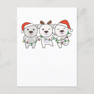 Cartes Pour Fêtes Annuelles Animaux de Noël ours polaire Mignon ours polaire