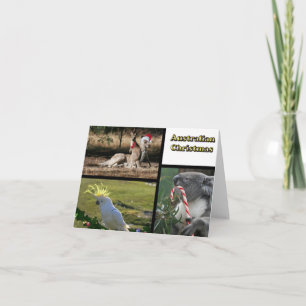 Cartes Pour Fêtes Annuelles Animaux de style Aussie de Noël
