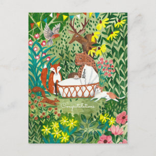 Cartes Pour Fêtes Annuelles Animaux vert de la jungle   Nouvelles Félicitation