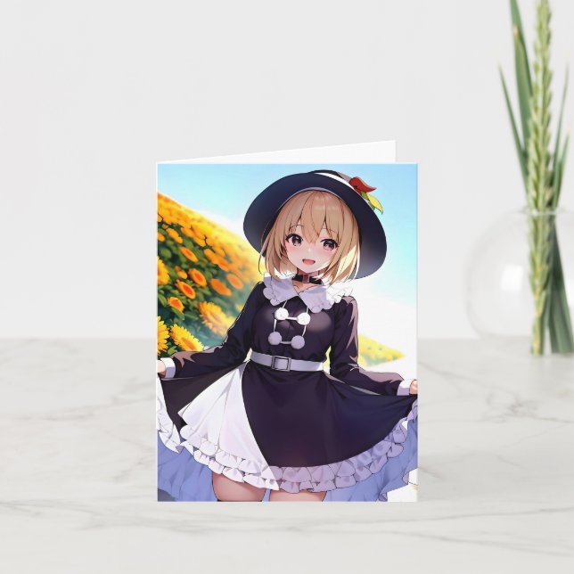 Cartes Pour Fêtes Annuelles Anime d'action de grâces D - AI (Devant)