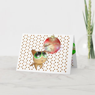 Cartes Pour Fêtes Annuelles Anime Kitty Holiday