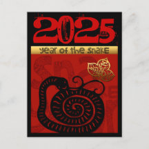 Année chinoise 2025 Serpent mignon Anniversaire du