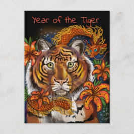 Cartes Pour Fêtes Annuelles Année chinoise du tigre