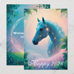 Cartes Pour Fêtes Annuelles Année du cheval 2026