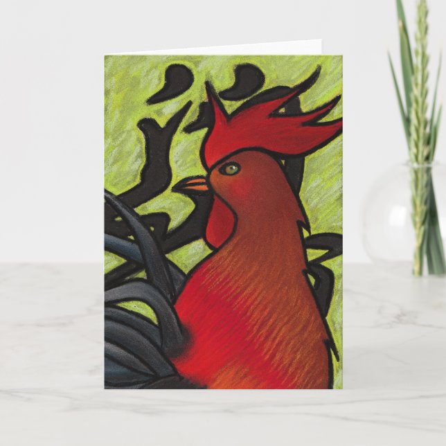 Cartes Pour Fêtes Annuelles Année du coq (Devant)
