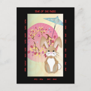 Cartes Pour Fêtes Annuelles Année du lapin