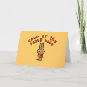 Cartes Pour Fêtes Annuelles Année du lapin Bébé Cadeaux personnalisés